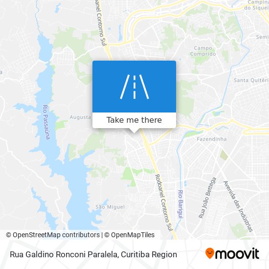 Mapa Rua Galdino Ronconi Paralela