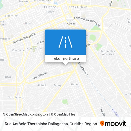 Mapa Rua Antônio Theresinha Dallagassa