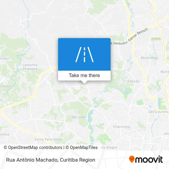 Rua Antônio Machado map