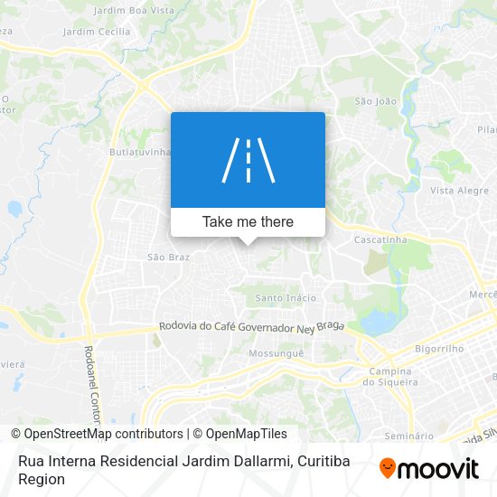 Rua Interna Residencial Jardim Dallarmi map