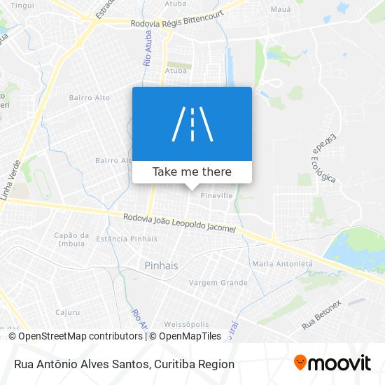 Rua Antônio Alves Santos map