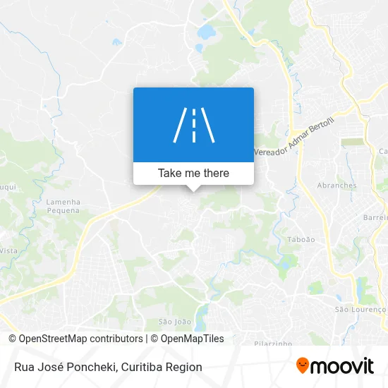 Rua José Poncheki map