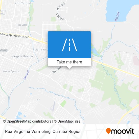 Rua Virgulina Vermeling map