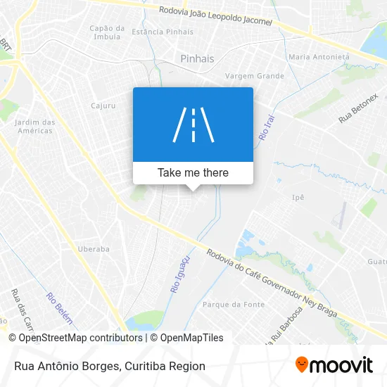 Rua Antônio Borges map