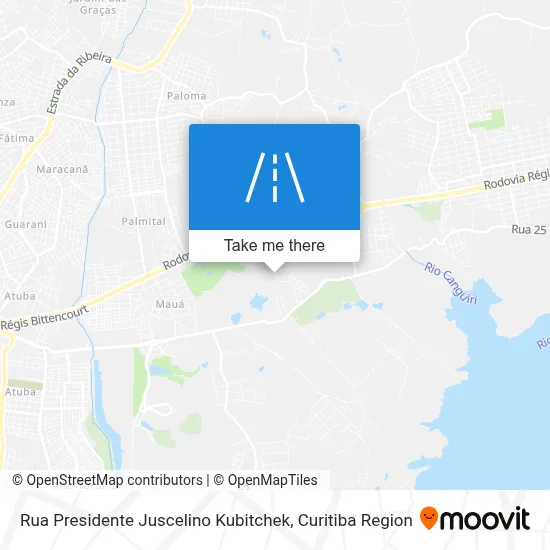 Rua Presidente Juscelino Kubitchek map