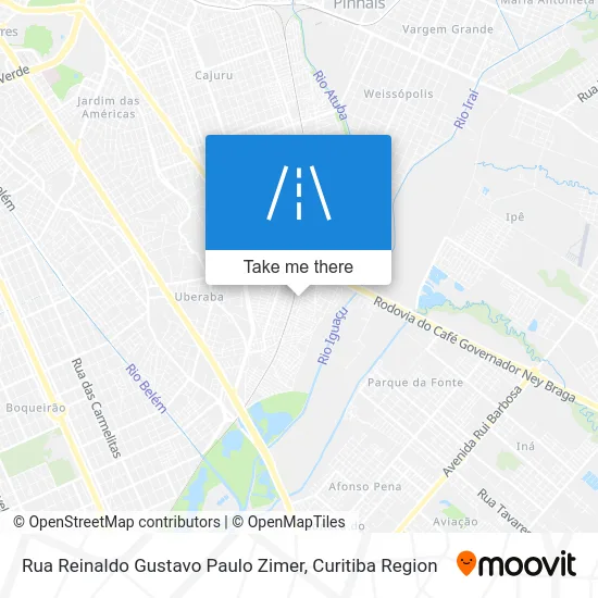 Rua Reinaldo Gustavo Paulo Zimer map