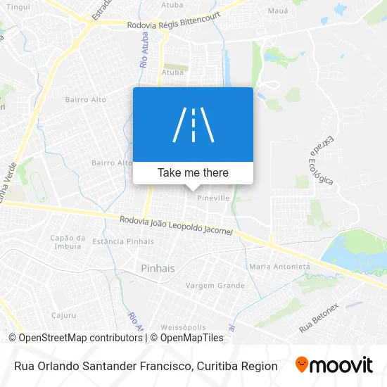 Rua Orlando Santander Francisco map