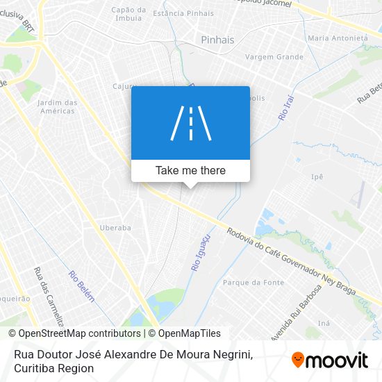 Rua Doutor José Alexandre De Moura Negrini map