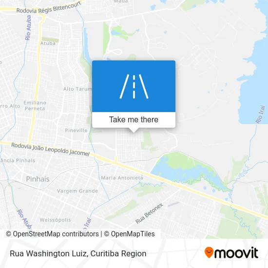 Rua Washington Luiz map