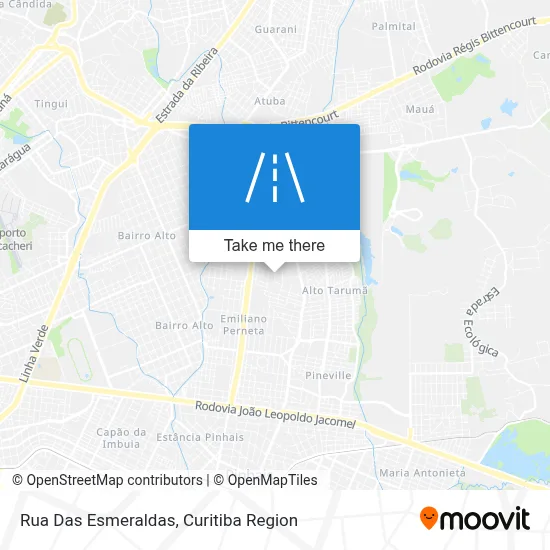 Rua Das Esmeraldas map