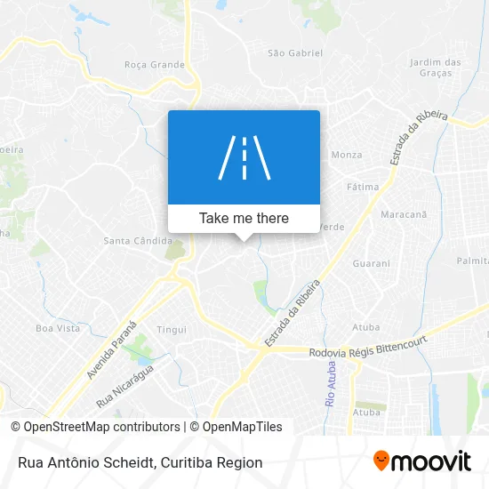 Rua Antônio Scheidt map