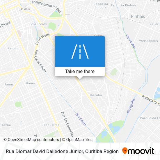 Rua Diomar David Dalledone Júnior map