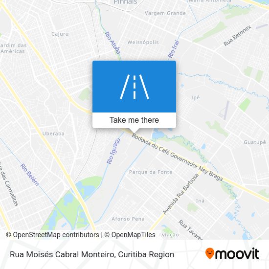 Rua Moisés Cabral Monteiro map