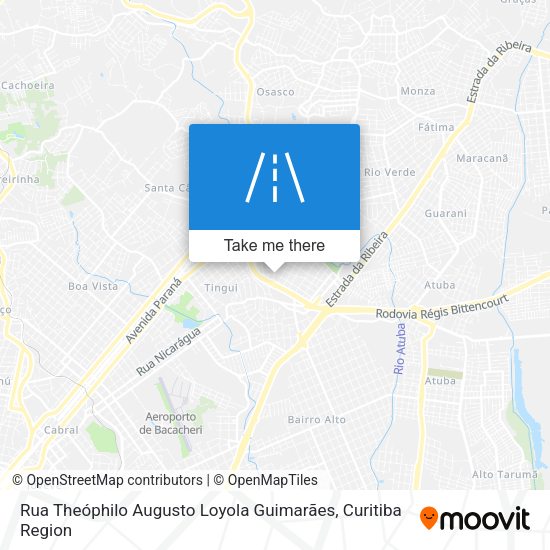 Rua Theóphilo Augusto Loyola Guimarães map