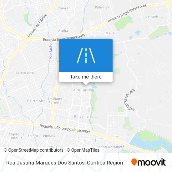 Rua Justina Marquês Dos Santos map