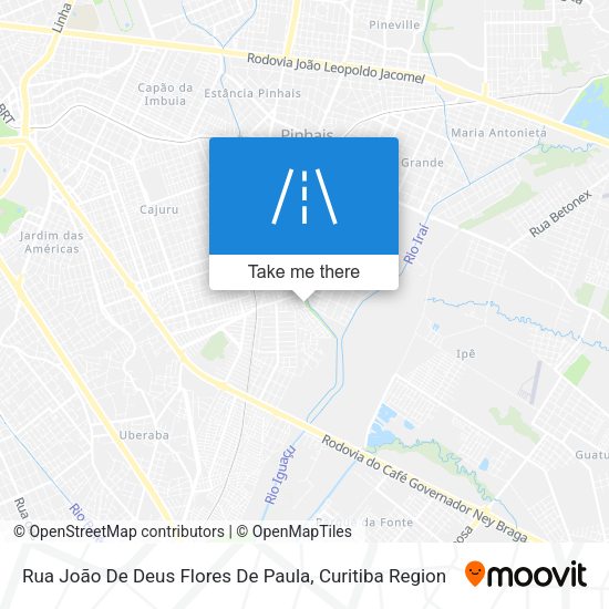 Rua João De Deus Flores De Paula map