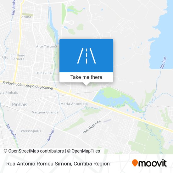 Rua Antônio Romeu Simoni map