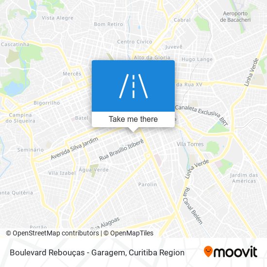Boulevard Rebouças - Garagem map