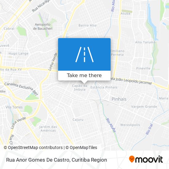 Rua Anor Gomes De Castro map