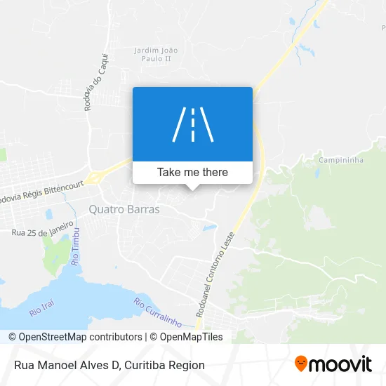 Rua Manoel Alves D map