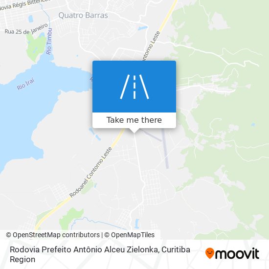 Rodovia Prefeito Antônio Alceu Zielonka map