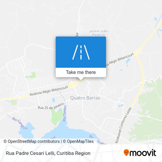 Rua Padre Cesari Lelli map