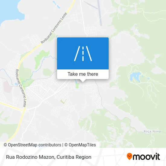 Rua Rodozino Mazon map