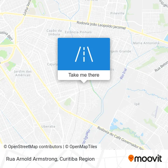 Rua Arnold Armstrong map