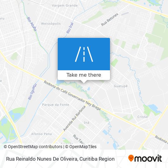 Rua Reinaldo Nunes De Oliveira map