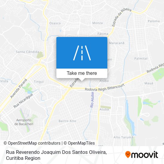 Rua Reverendo Joaquim Dos Santos Oliveira map