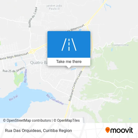 Rua Das Orquídeas map