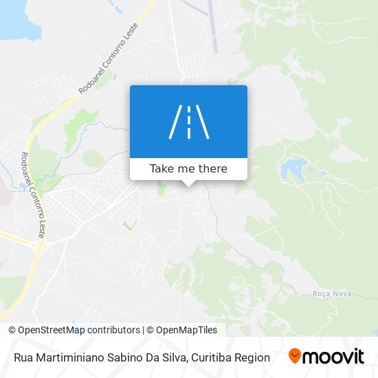 Mapa Rua Martiminiano Sabino Da Silva