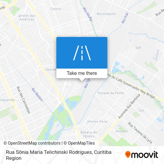 Rua Sônia Maria Telichinski Rodrigues map