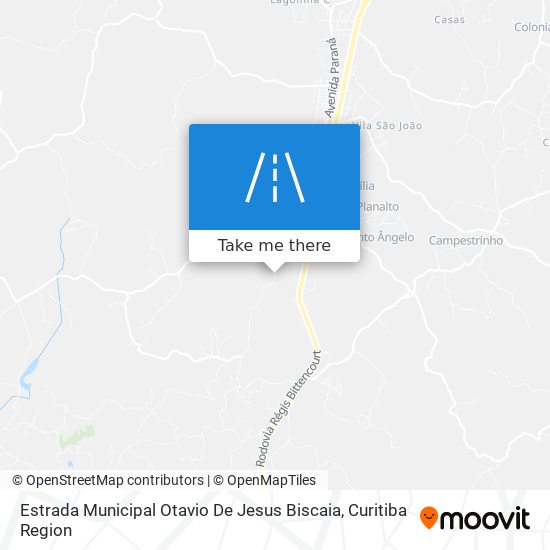 Estrada Municipal Otavio De Jesus Biscaia map