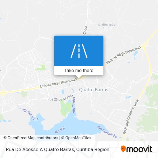 Rua De Acesso A Quatro Barras map