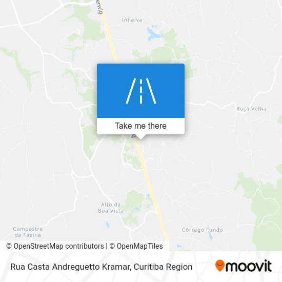 Rua Casta Andreguetto Kramar map