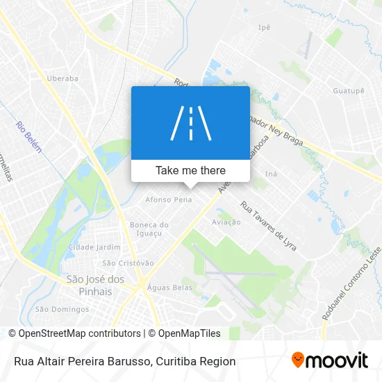 Rua Altair Pereira Barusso map