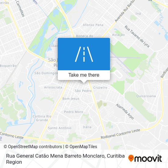 Rua General Catão Mena Barreto Monclaro map