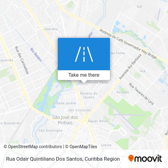 Rua Odair Quintiliano Dos Santos map
