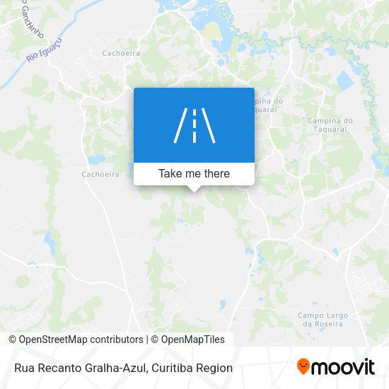 Rua Recanto Gralha-Azul map