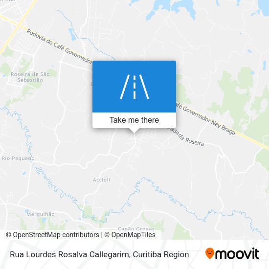 Rua Lourdes Rosalva Callegarim map