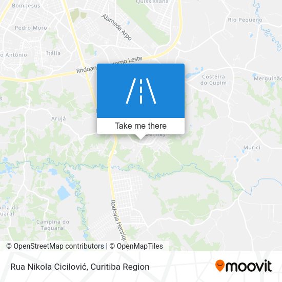 Rua Nikola Cicilović map