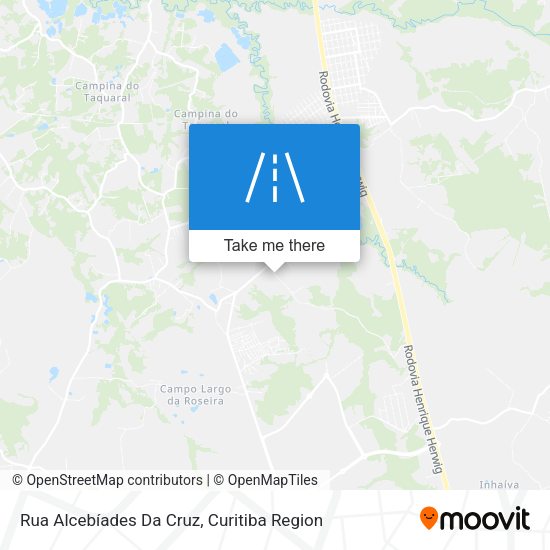 Rua Alcebíades Da Cruz map