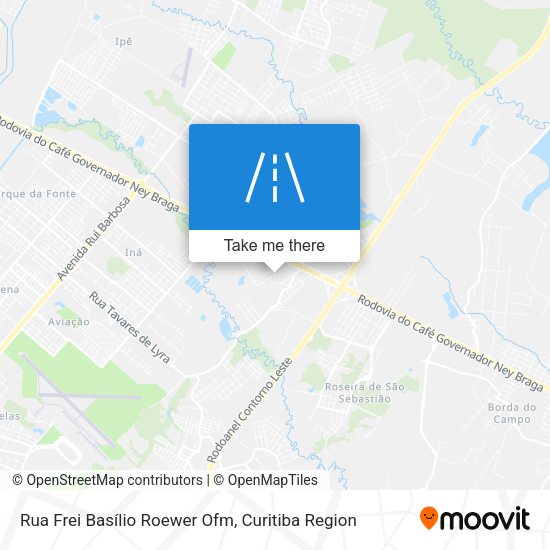 Rua Frei Basílio Roewer Ofm map
