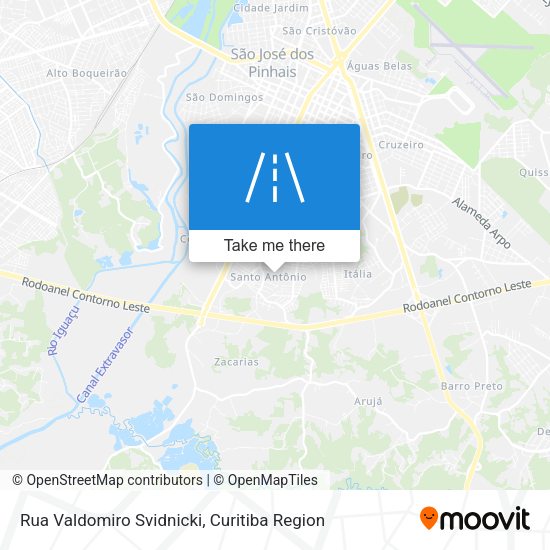 Rua Valdomiro Svidnicki map