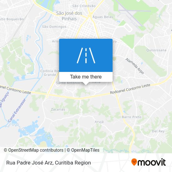 Rua Padre José Arz map