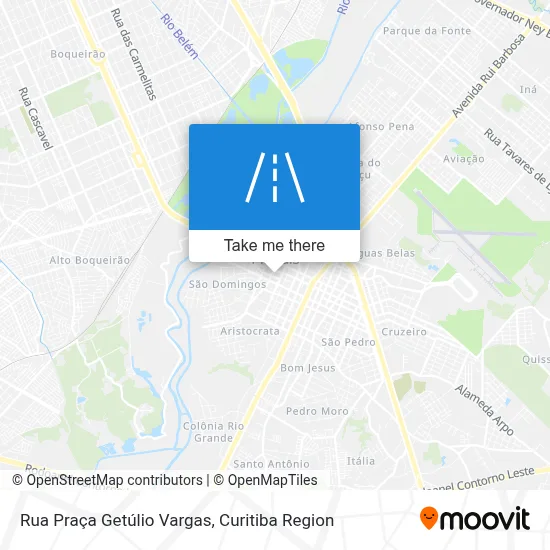 Rua Praça Getúlio Vargas map