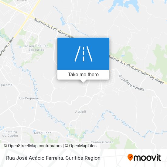 Rua José Acácio Ferreira map