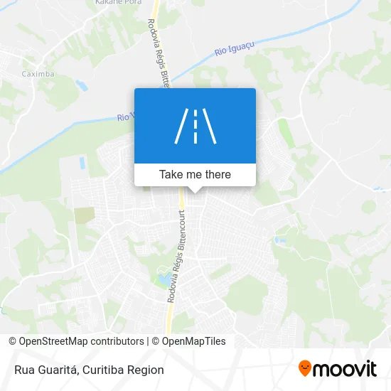 Rua Guaritá map