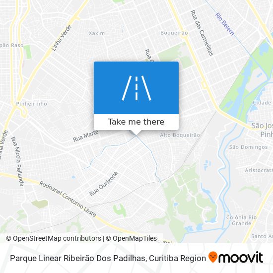 Parque Linear Ribeirão Dos Padilhas map